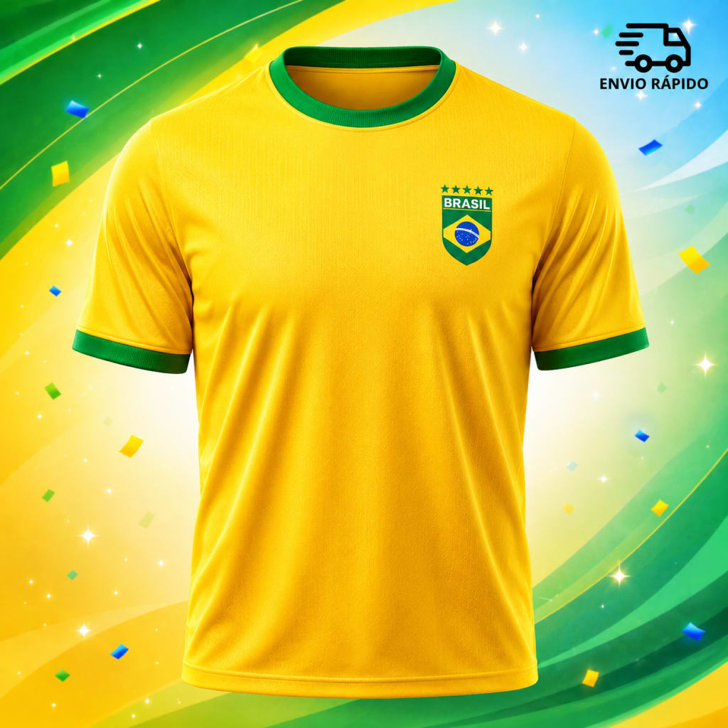 Camisa Brasil Copa 2026 Com Seu Nome - Algodão Unissex Torcida Patriota Brasil